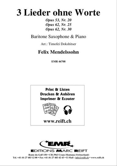3 Lieder ohne Worte