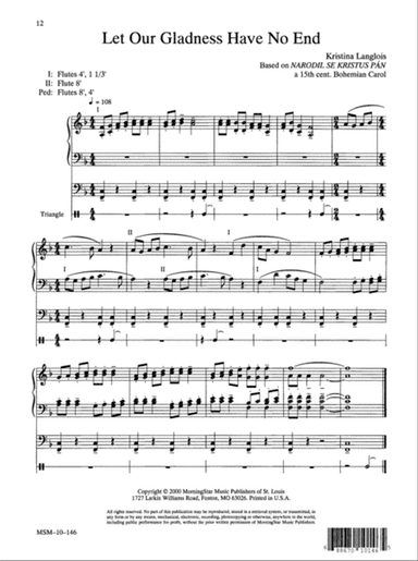 Let Our Gladness Have No End (Downloadable)