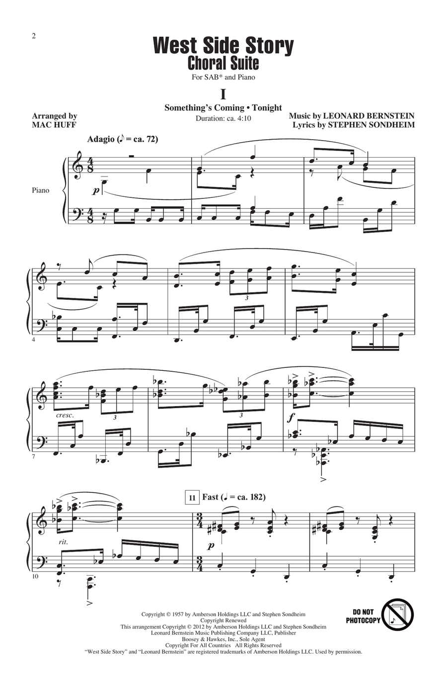 West Side Story (Choral Suite) (arr. Mac Huff)