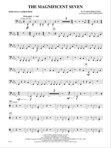 The Magnificent Seven: Timpani