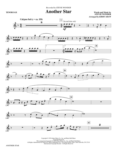 Another Star (arr. Kirby Shaw) - Bb Tenor Saxophone