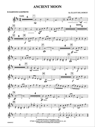 Ancient Moon: E-flat Baritone Saxophone