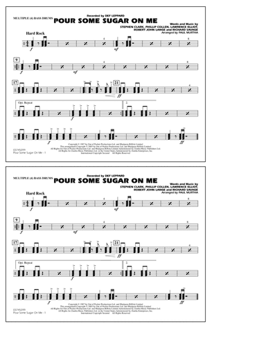 Pour Some Sugar On Me (arr. Paul Murtha) - Multiple Bass Drums