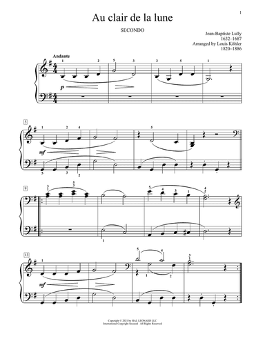 Au Clair De La Lune