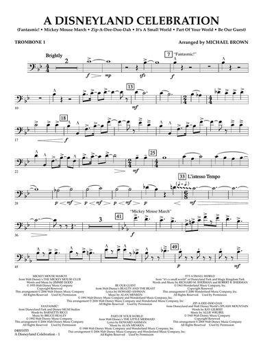 A Disneyland Celebration - Trombone 1