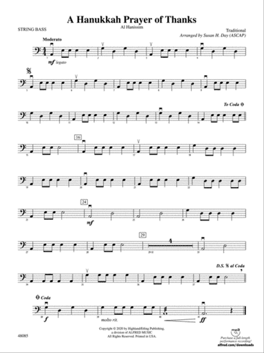 A Hanukkah Prayer of Thanks: String Bass