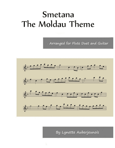 The Moldau Theme - Flute Duet with Guitar Chords