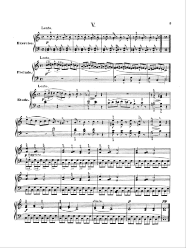 Bertini: Twenty-five Primary Etudes, Op. 166