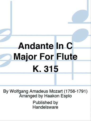 Andante In C Major For Flute K. 315