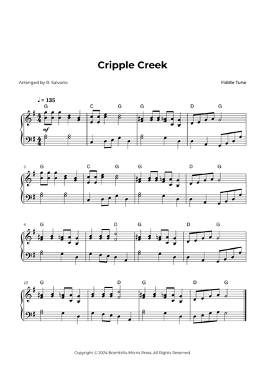 Cripple Creek - Intermediate Piano