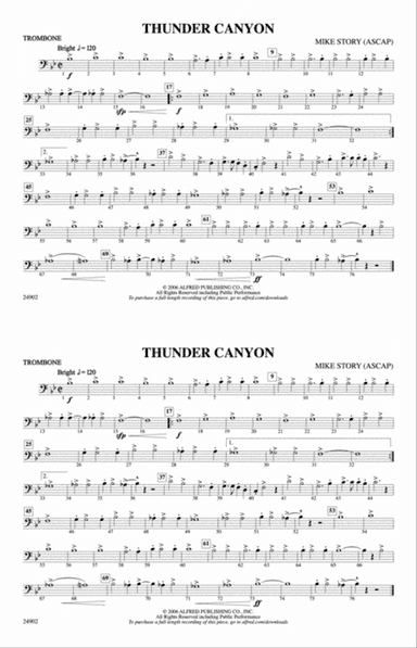 Thunder Canyon: 1st Trombone