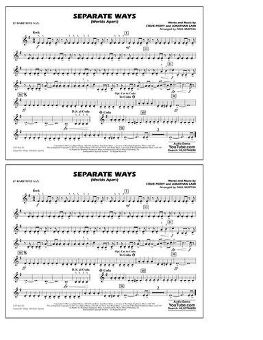 Separate Ways (Worlds Apart) (arr. Paul Murtha) - Eb Baritone Sax