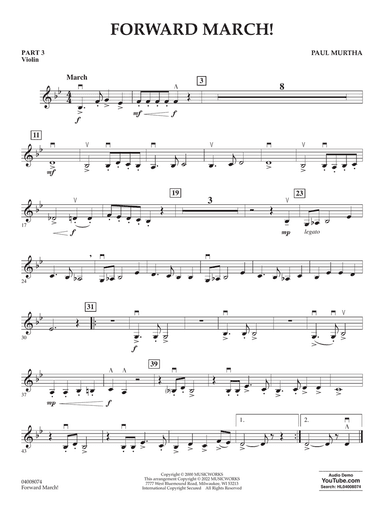 Forward March! - Pt.3 - Violin