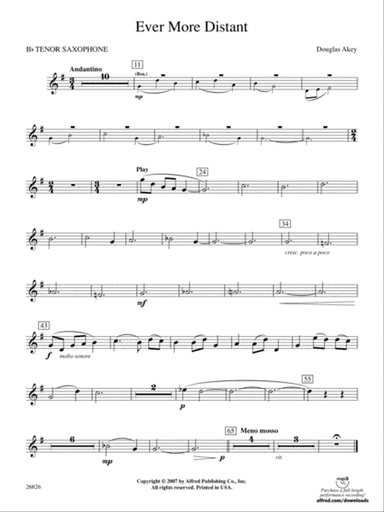 Ever More Distant: B-flat Tenor Saxophone
