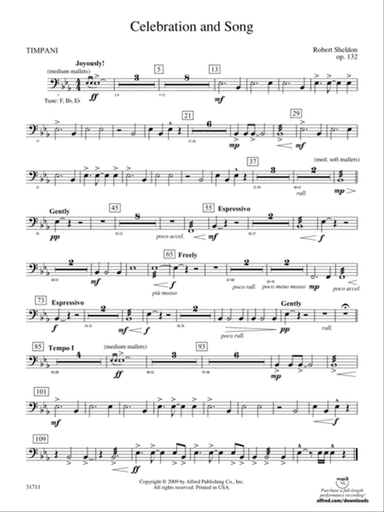 Celebration and Song: Timpani