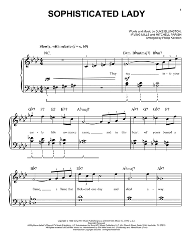 Sophisticated Lady (arr. Phillip Keveren)