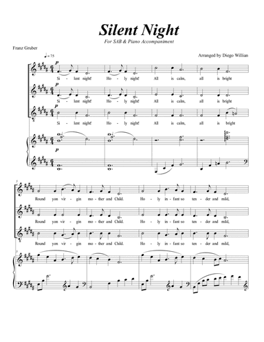 Silent Night (arr. Diego Willian)