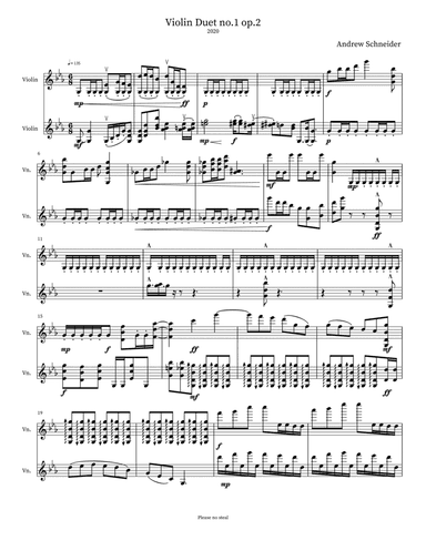 Violin Duet No.1 op.2