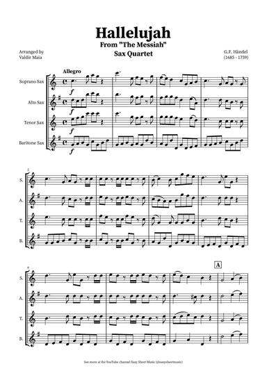 Hallelujah Chorus from Messiah - Sax Quartet