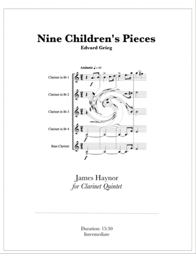 Nine Children's Pieces for Clarinet Quintet
