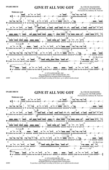 Give It All You Got: Snare Drum
