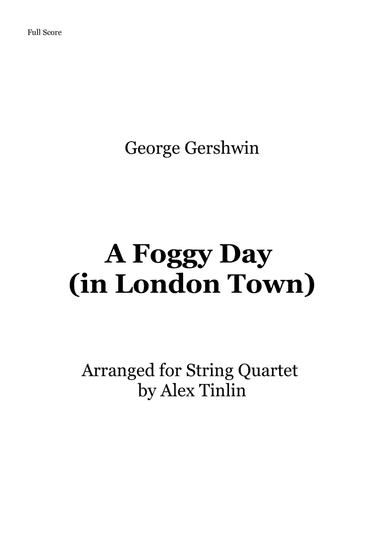 A Foggy Day (in London Town)
