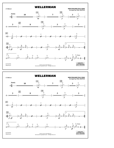 Wellerman (arr. Paul Murtha) - Cymbals