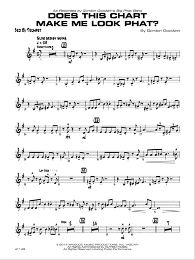 Does This Chart Make Me Look Phat?: 3rd B-flat Trumpet