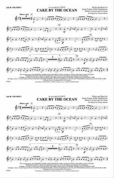 Cake by the Ocean: 2nd B-flat Trumpet