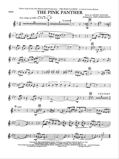 The Pink Panther: Oboe