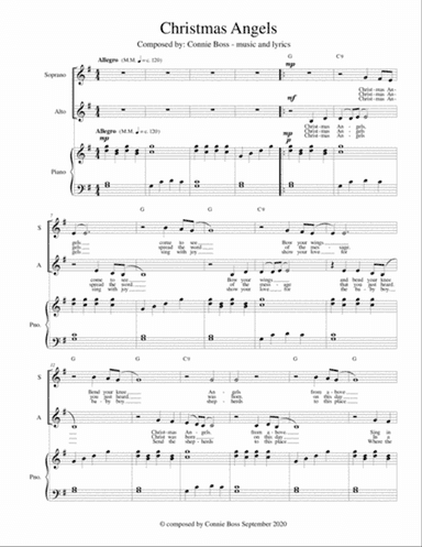Christmas Angels - Duet with piano