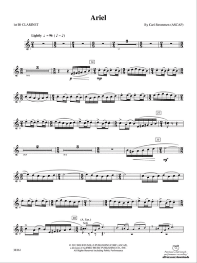 Ariel: 1st B-flat Clarinet