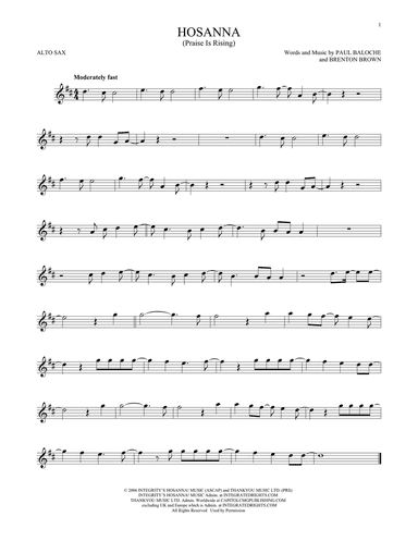 Hosanna (Praise Is Rising)