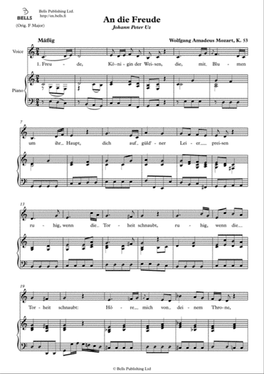 An die Freude, K. 53 (C Major)