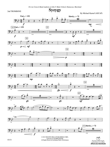 Syzygy: 2nd Trombone