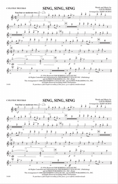 Sing, Sing, Sing: Flute