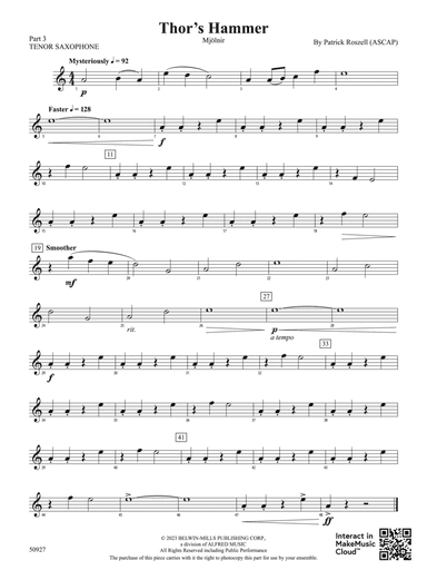 Thor's Hammer: Part 3 - Tenor Saxophone