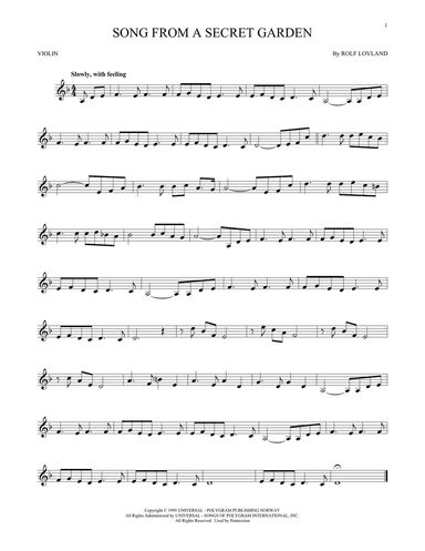 Song From A Secret Garden