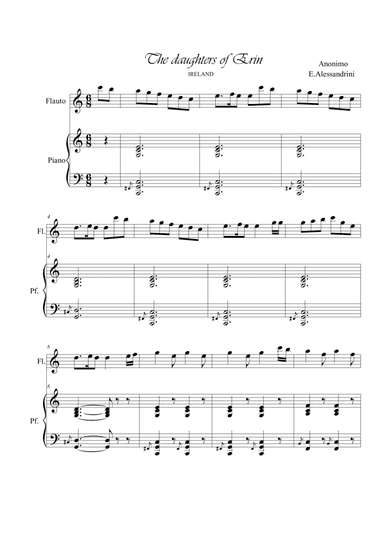 The daughters of Erin. Flute and piano