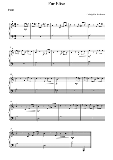 Fur Elise - Beethoven