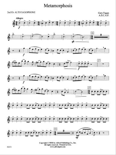 Metamorphosis: 2nd E-flat Alto Saxophone