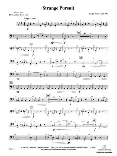 Strange Pursuit: (wp) E-flat Tuba B.C.