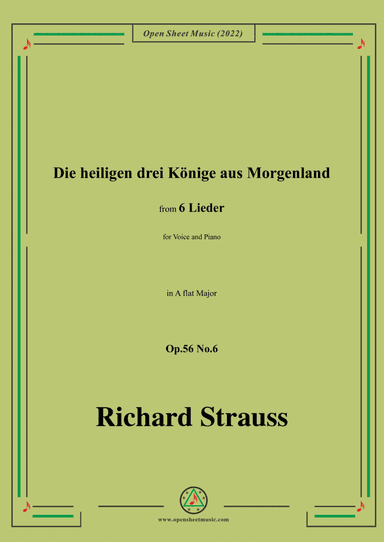 Richard Strauss-Die heiligen drei Könige aus Morgenland,in A flat Major