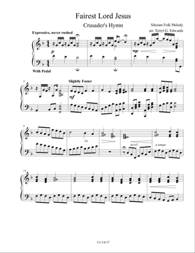 Fairest Lord Jesus (Crusader's Hymn)