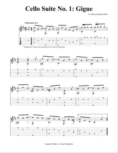 Cello Suite No. 1: Gigue