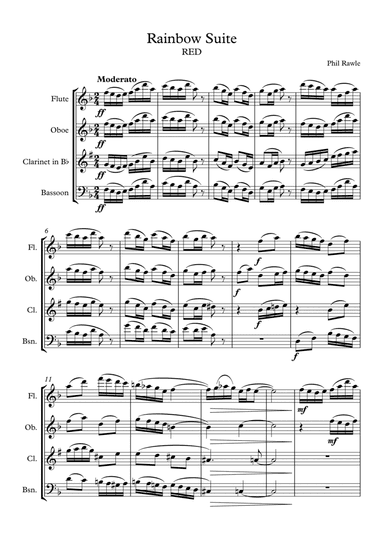 Rainbow Suite - Wind Quartet