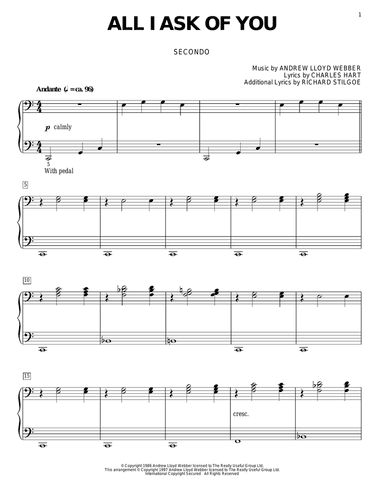 All I Ask Of You (from The Phantom Of The Opera)