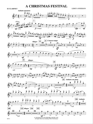 A Christmas Festival: E-flat Soprano Clarinet
