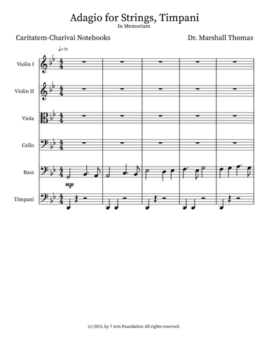 Adagio for Strings, Timpani
