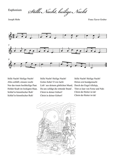 Stille Nacht (Holy Night) - Euphonium